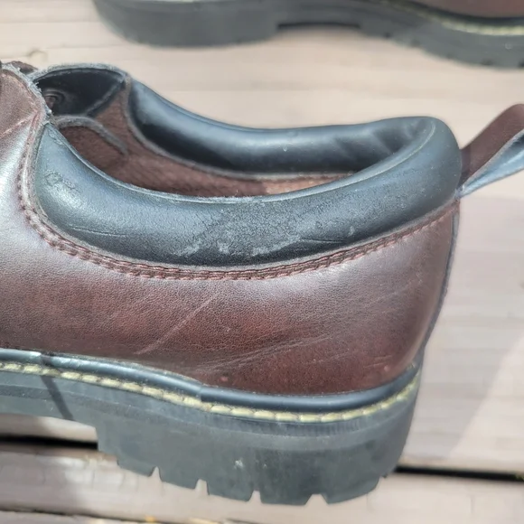 Vintage 90s y2k Skechers‎ Bratz Brown Leather Chunky Heel Oxford Jammers 9.5